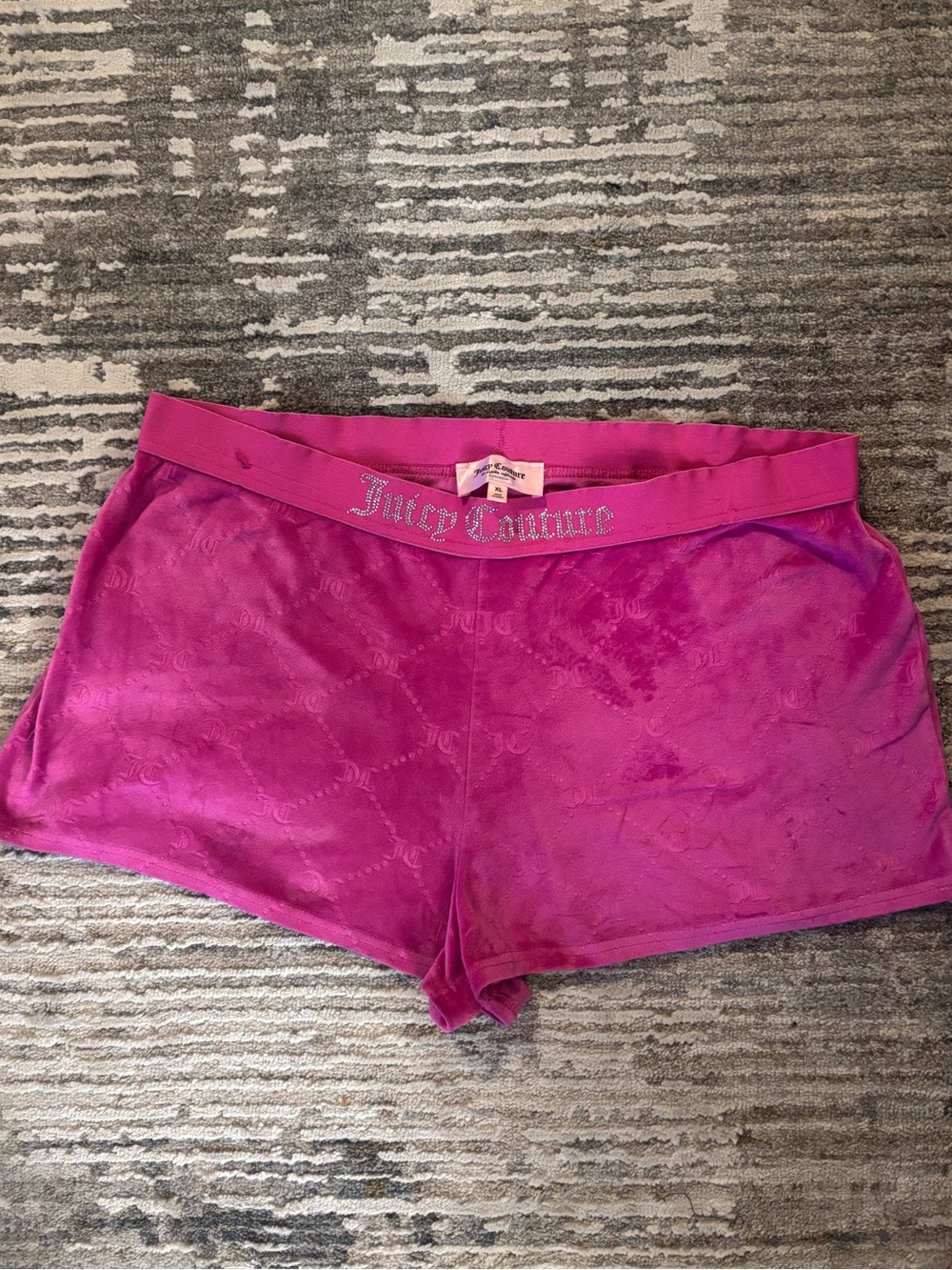 Juicy Couture Hot Pink Logo Sleep Shorts
